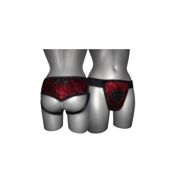 Joydivision Strap-on de Luxe rood met achterband S - XL