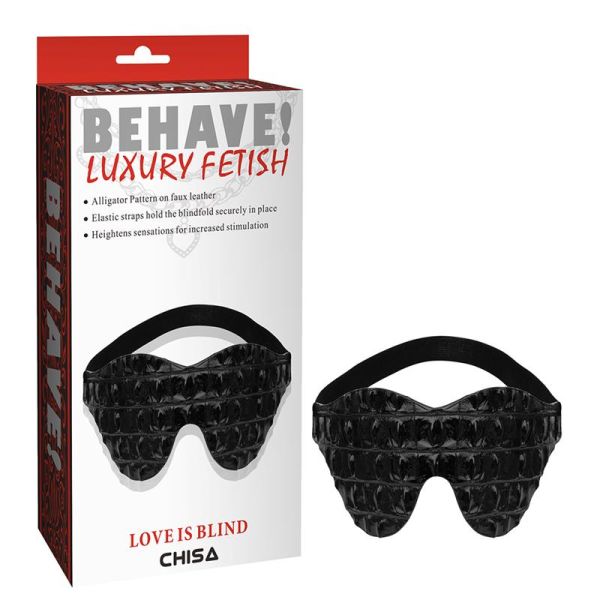 Chisa blinddoek Love Is Blind met alligatorpatroon