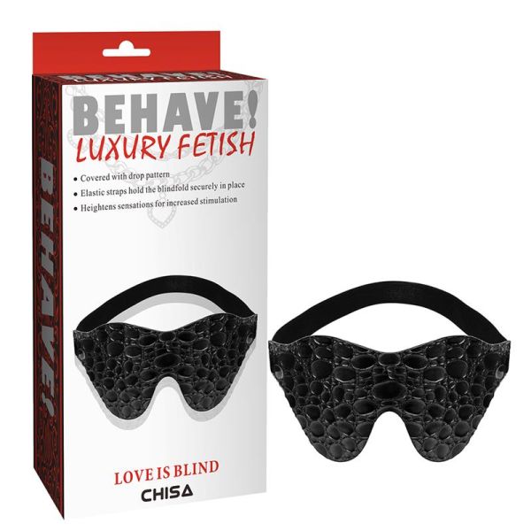 Chisa blinddoek Love Is Blind met druppelpatroon