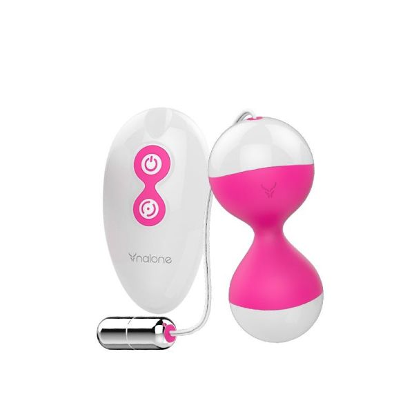 Nalone Miu Miu vibrerend eitje en kegelballen (fuchsia)