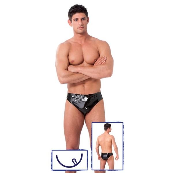 Latex Play Boxer with Plug Inside Latex