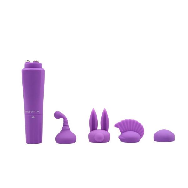 Chisa stimulator met 4 koppen Sweet (paars)