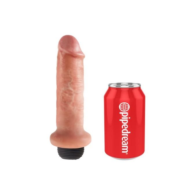 King Cock spuitende dildo 6" - huidkleur