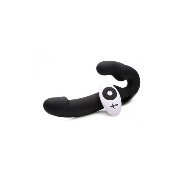 Strap U Urge vibrerende strapless strap-on (zwart)