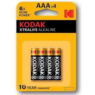 Kodak Xtralife Alkaline Batterij AAA LR3 Blister van 4