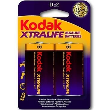 Kodak Xtralife Alkaline Battery D LR20 Blister van 2