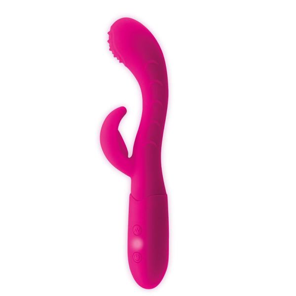 Goodies Cakey G-spot- en rabbitvibrator (fuchsia)