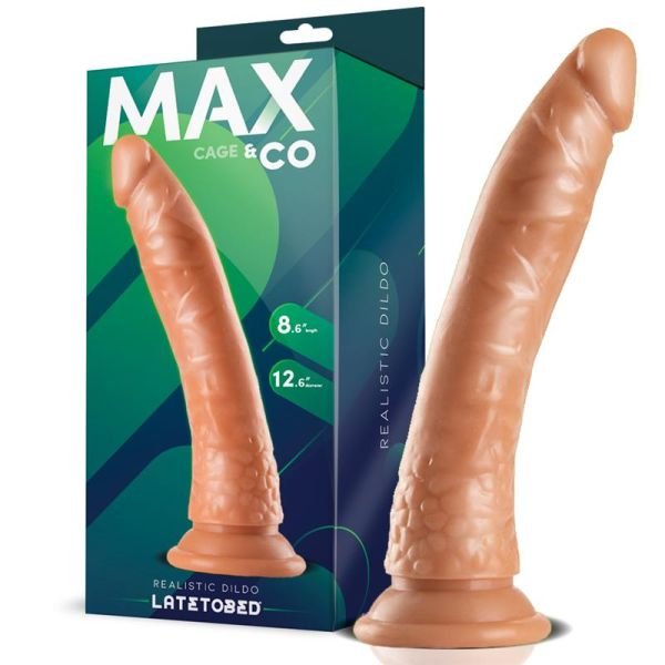 Max & Co Cage realistische dildo huidkleur 8,65" - 22 cm