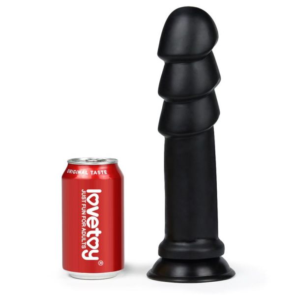 Lovetoy Dildo King Sized Anal Ripples 11.25" (Zwart)