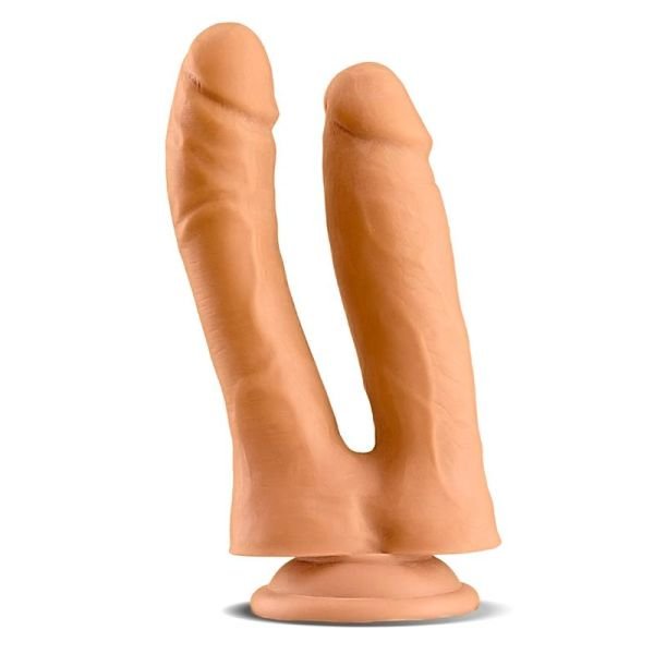 Max & Co Twin Double Realistic Dildo 7.1" Flesh