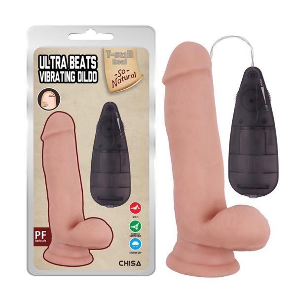 Chisa realistische vibrerende dildo Ultra Beats 6.8"