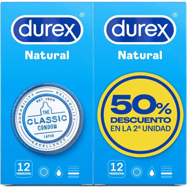 Durex condooms Natural duopak 2 x 12 stuks
