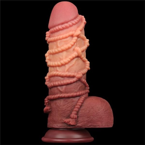 Lovetoy dubbellaags dildo King Size naturel 9,5"
