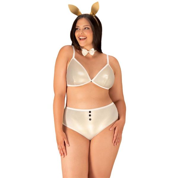 Obsessive Neo Goldes vierdelig setje, maat 2XL/3XL