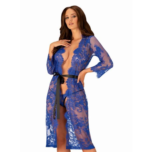 Obsessive Cobaltess kanten kimono