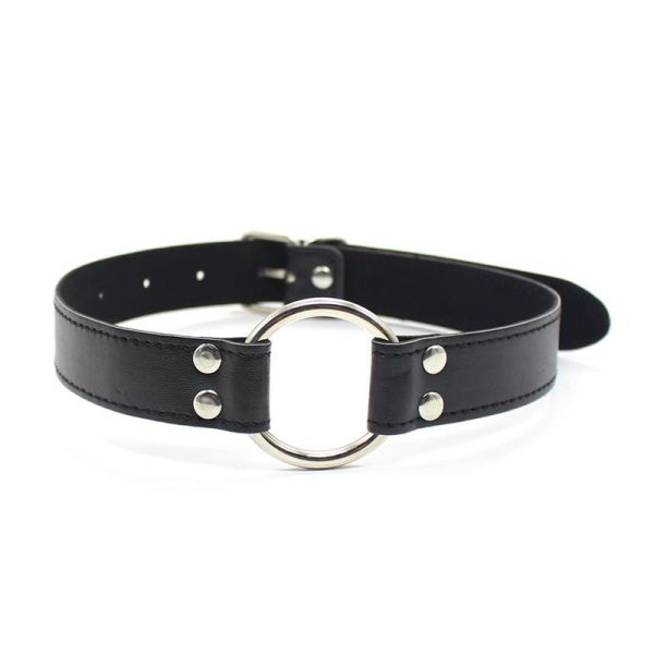 LateToBed metalen O-ring gag, ring 5 cm