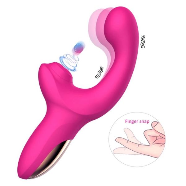 Action Volse vibrator met drie functies en vinger