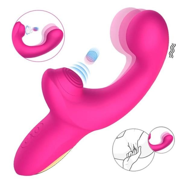Action Volse vibrator met drie functies en vinger