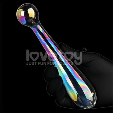 Lovetoy Twilight Gleam glow-in-the-dark glazen dildo