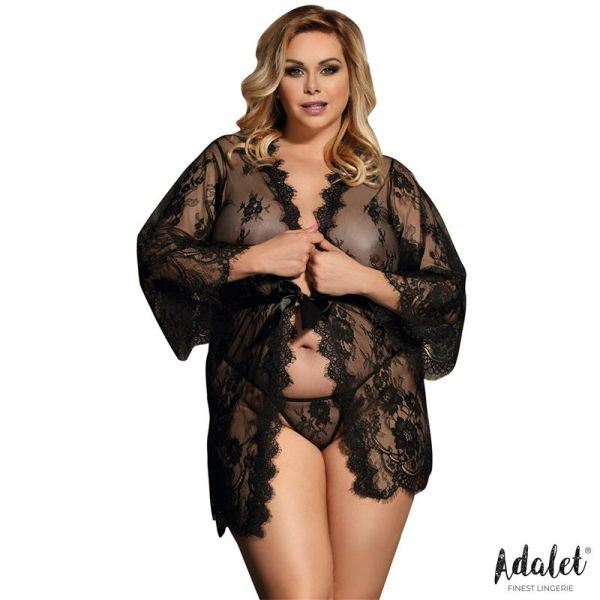 Adalet Lingerie Sora peignoir met lange mouwen maat 44-46