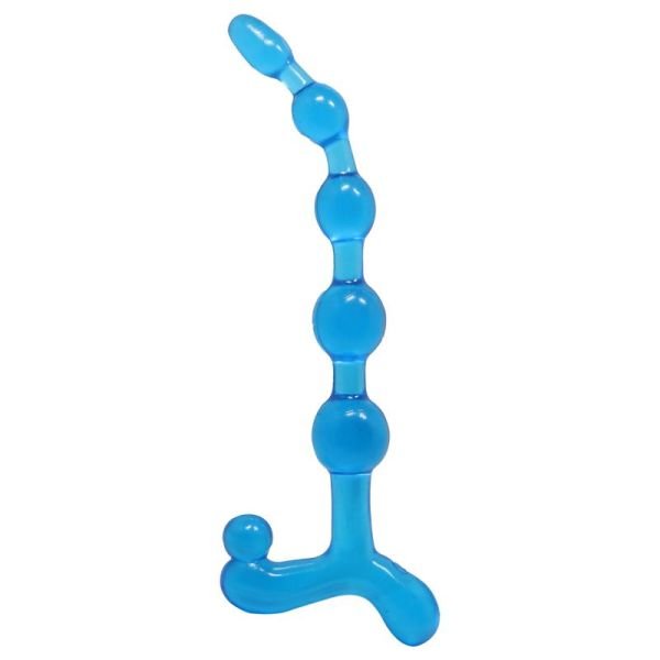 Baile Bendy Twist Anal Beads (Blue)