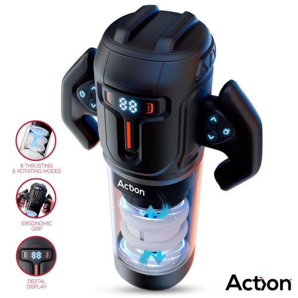 Action Zyon geavanceerde automatische stoot- en rotatiestimulator