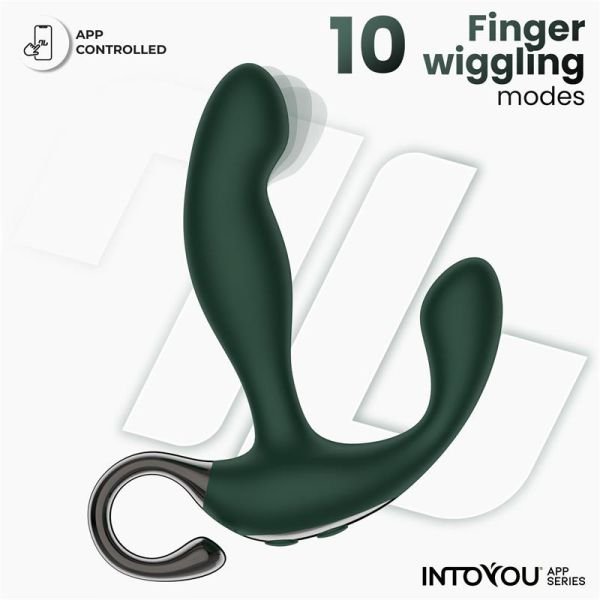 IntoYou Greeny prostaatmassager met wiebelende vinger