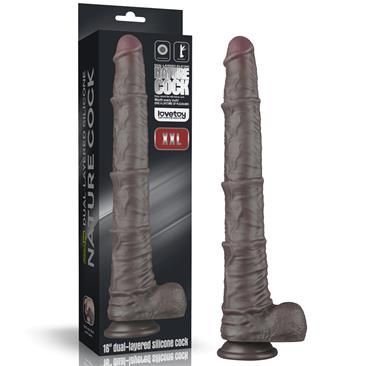 Lovetoy Dual Layered Bendable Dildo XXL 16"