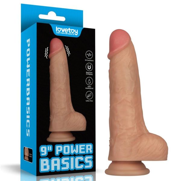Lovetoy Power Basics vibrerende dildo 9"