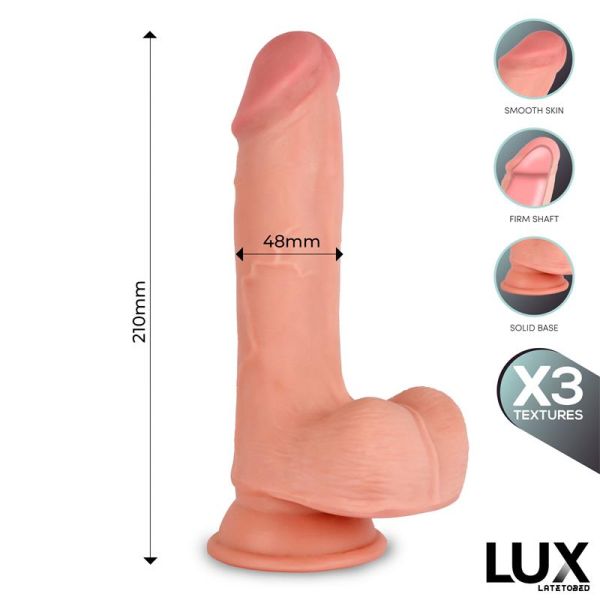 Lux Max Triple Density dildo met ballen 8,2"