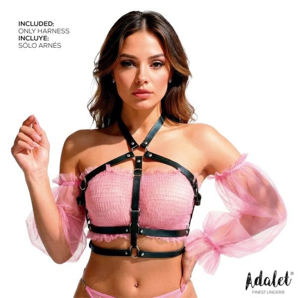 Adalet Lingerie Elva borstharnas van veganleer, one size
