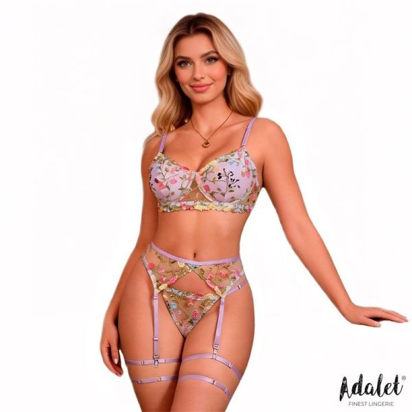 Adalet Lingerie Zoey 4-delige set (lila)