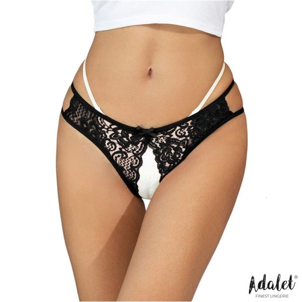 Adalet Lingerie Hope open slipje (zwart)