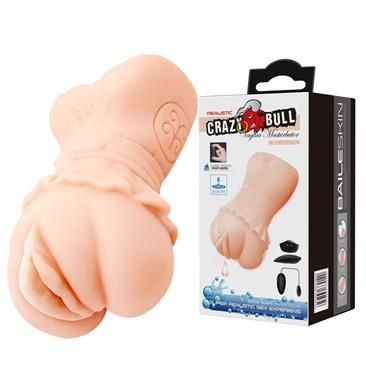 Crazy Bull realistische vibrerende vagina masturbator