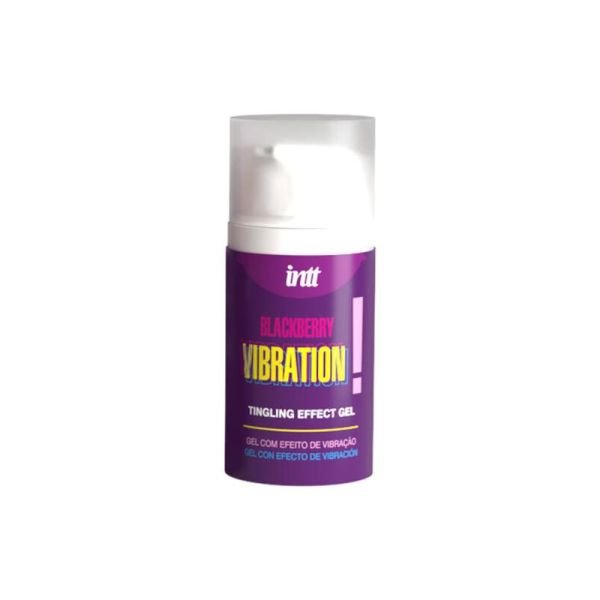 INTT vibrerende gel met tintelend effect, braam 15 ml
