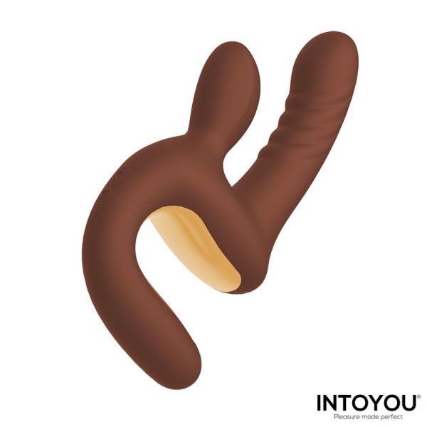 IntoYou Mocca stotende vibrator met ergonomische greep