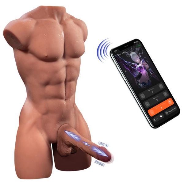 XISE Henry torso met afneembare, stotende dildo
