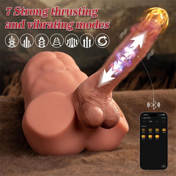XISE Jonah halve torso met afneembare dildo