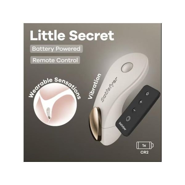 Satisfyer Little Secret slipjestimulator op batterijen (grijs)