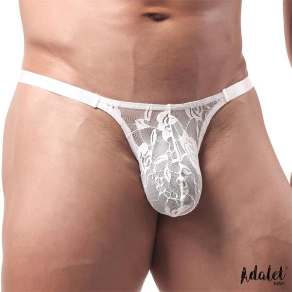 Adalet Man Luca Lace Thong (Wit)