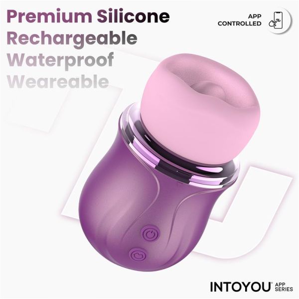IntoYou Suvi stimulator met tong, knabbelen, zuigen en vibratie