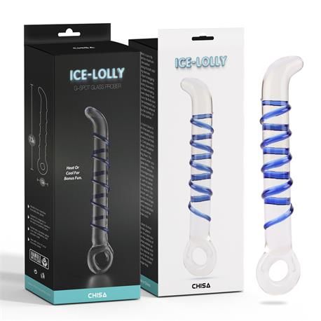 Chisa Ice-Lolly glazen stimulator 7,3"