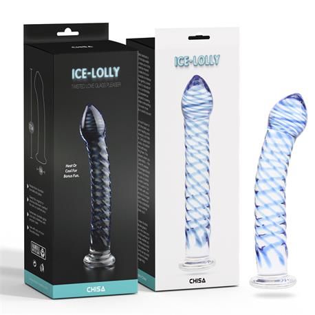Chisa Twisted Lover gedraaide glazen dildo 7,1"