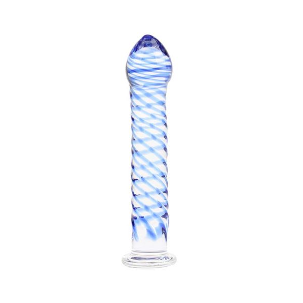 Chisa Twisted Lover gedraaide glazen dildo 7,1"