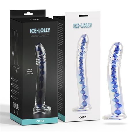 Chisa Anal Swirl glazen dildo met spiraal 6,7"