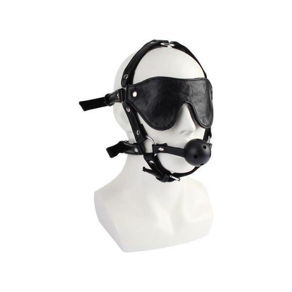 Chisa Head Harness with Ball Gag and Eye Mask