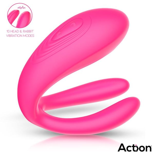 Action Karen verstelbare koppelvibrator met afstandsbediening