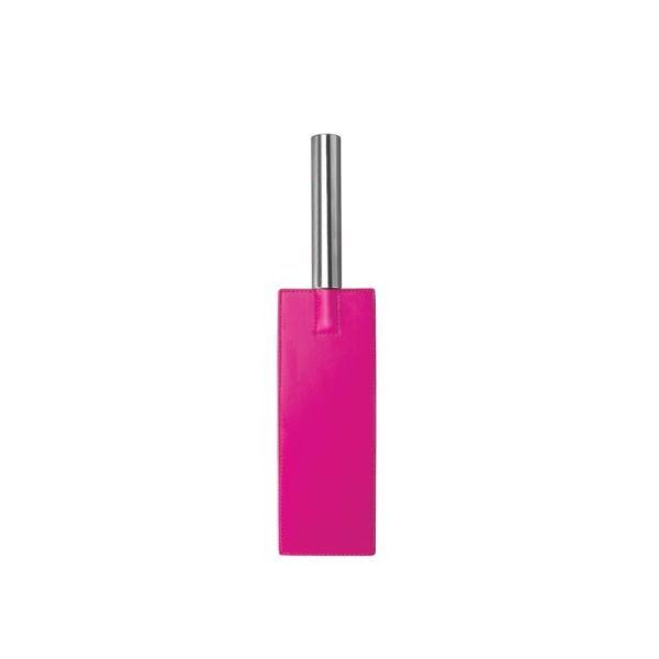OUCH! zwepen en paddles van leer (roze)
