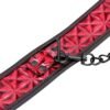 Verstelbaar Halsband met Leash Diamond Vegan Leder - Afbeelding 4