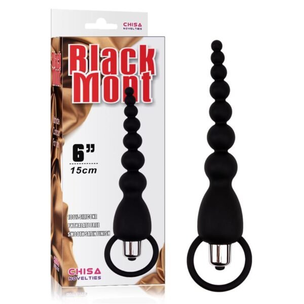 Anal Ketting Elite Power 19.5 cm Siliconen Zwart - Afbeelding 2